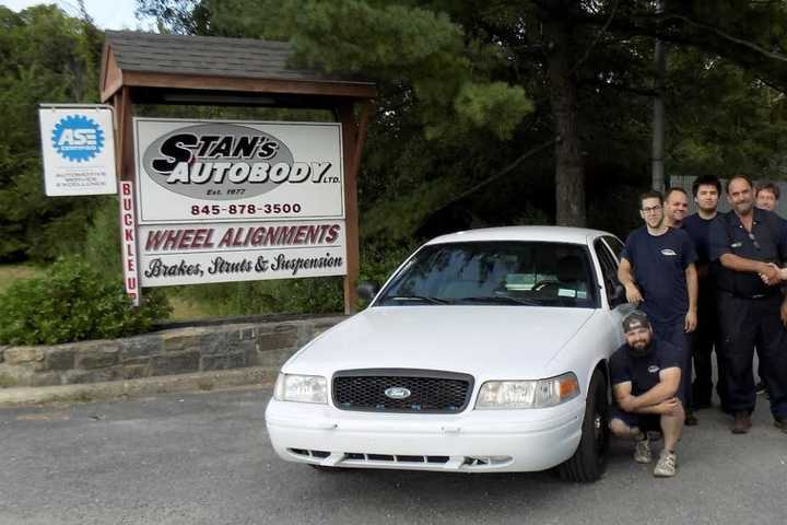 Auto Body Shop In Patterson Helps SPCA's Used Crown Victoria Look New