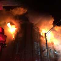 <p>Yonkers firefighters were busy battling a blaze early on Monday morning.</p>