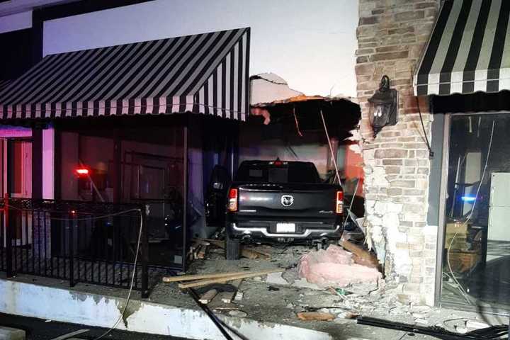 Pickup Plows Into East Rutherford Restaurant