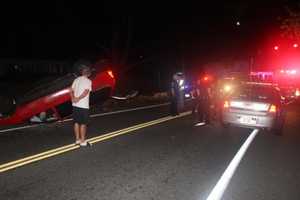 Car Rolls Over In Early Morning Mahopac Crash
