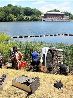 Several People Rescued After Car Crashes Near Reservoir In Carmel