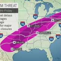 Major New Storm Taking Aim On Region Expected To Cause Hazardous Travel Conditions