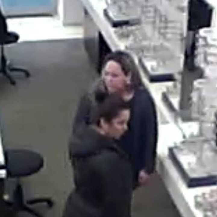 Surveillance photos have been released of the women who stole eyeglass frames from a store in Huntington Station in April.