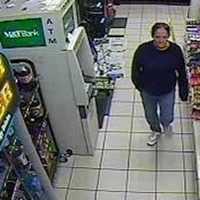 <p>Police are looking for this woman who allegedly held up a gas station June 10 in Holbrook.</p>