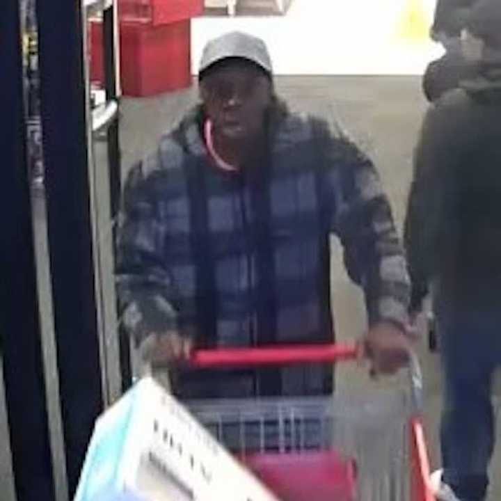 Suffolk County Crime Stoppers released a photo of a man who allegedly stole a Samsung television from a Long Island Target.