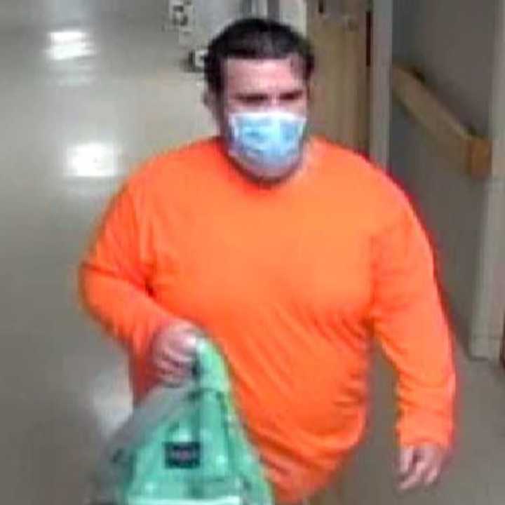 A man is wanted for stealing the backpack of an employee at Long Island Community Hospital.