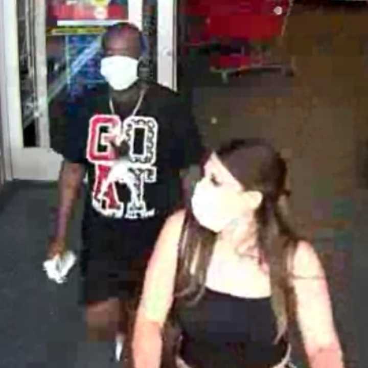 A man and woman are wanted after stealing from Target in Huntington Station.