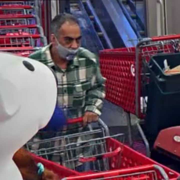 A man is wanted for stealing hundreds of dollars worth of clothing from Target in Huntington Station.