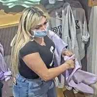 <p>A woman is wanted after allegedly stealing 50 pairs of sweatpants from Victoria&#x27;s Secret at the Westfield South Shore Mall.</p>