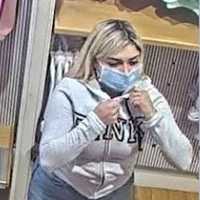 <p>A woman is wanted after allegedly stealing 50 pairs of sweatpants from Victoria&#x27;s Secret at the Westfield South Shore Mall.</p>