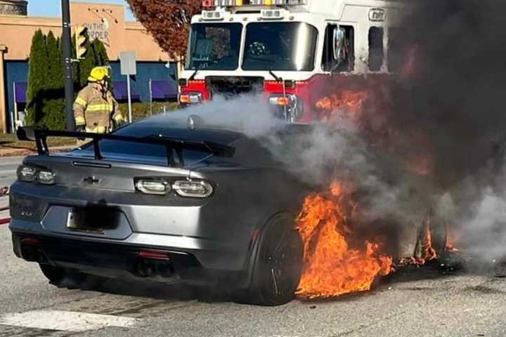 Vehicle Fire Slows Traffic On Route 100 In Chester County (PHOTOS)