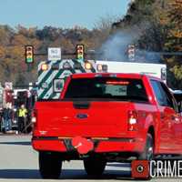 <p>Traffic is seen backed up on Route 100 in this photo from West Whiteland police.&nbsp;</p>