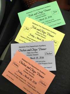 Waldwick Fire Department Auxiliary Holding Takeout Dinner