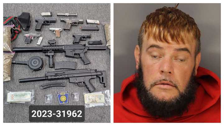 Guns and drugs seized by Chester police; David Walls