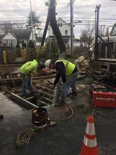 Water Main Breaks At Danbury Hospital