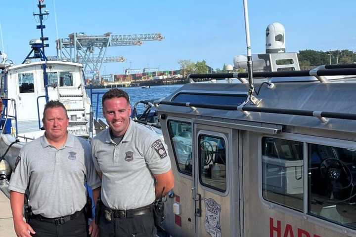 WATCH: Boston Harbor Police Pull 2 Men From Water Moments From Drowning