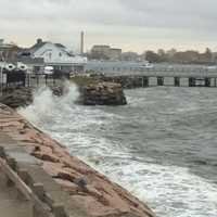 In Bridgeport, Storm Begins Rolling In 