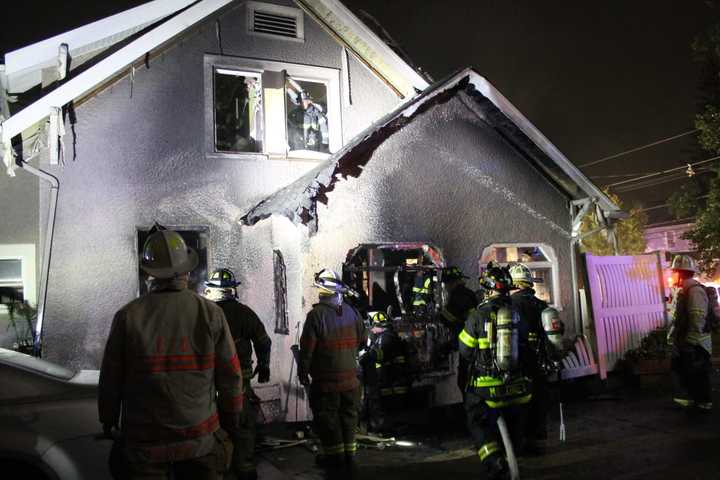 Firefighter Hospitalized In Pre-Dawn Wood-Ridge House Blaze