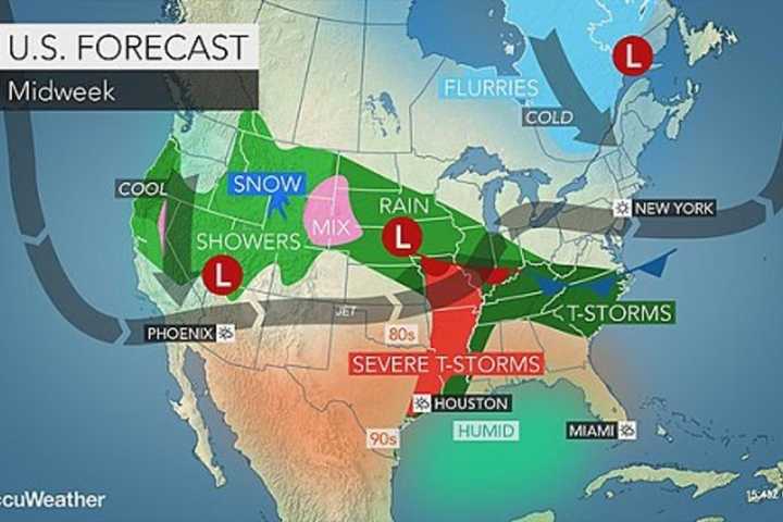 Yorktown Will See Rain, Thunderstorms
