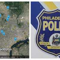 <p>Locations of the eight killings in Philadelphia between Saturday, Sept. 16 and Monday, Sept. 18; Philadelphia police</p>