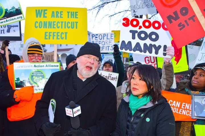 Groups Rally To End Gun Violence In Newtown