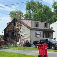 <p>Scene from the Warminster fire on May 1.&nbsp;</p>