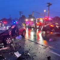 <p>Scene of an accident at Corkery Lane and Black Horse Pike in Williamstown, NJ.</p>