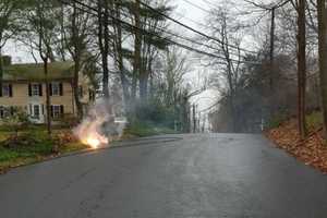 Downed Wire Closes Road, Knocks Out Power In Greenwich