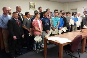 Emerson Honors Local Wrestling Champs