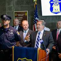 <p>Yonkers Mayor Mike Spano announces the debut of the Police Department&#x27;s new phone app, which lets callers give officers anonymous tips.</p>