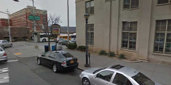 The accident occurred in front of the Yonkers Post Office on Main Street.