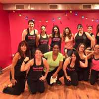 <p>Nicole Russodivito, owner of Rockland Dance &amp; Fitness Studio with her &quot;ladies.&quot; She is third from the right in front.</p>