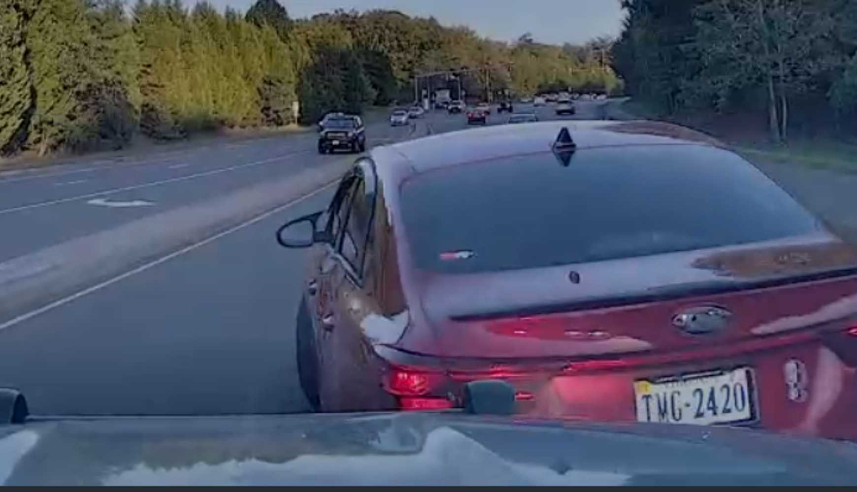 
Virginia State Police is asking for the public’s help in locating a red Kia Forte involved in an eluding and hit and run incident on Oct. 6, 2025, in Stafford and Prince William counties.
