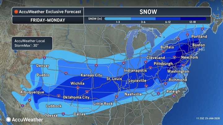Brand-New Projected Snowfall Totals, Timing Released As Massive Storm ...