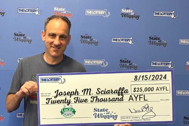 Lottery Luck: Weymouth Man Wins $25,000 A Year For Life