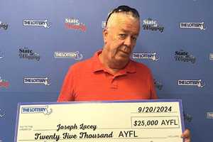 Lottery Luck: Dedham Man Wins $25K A Year For Life