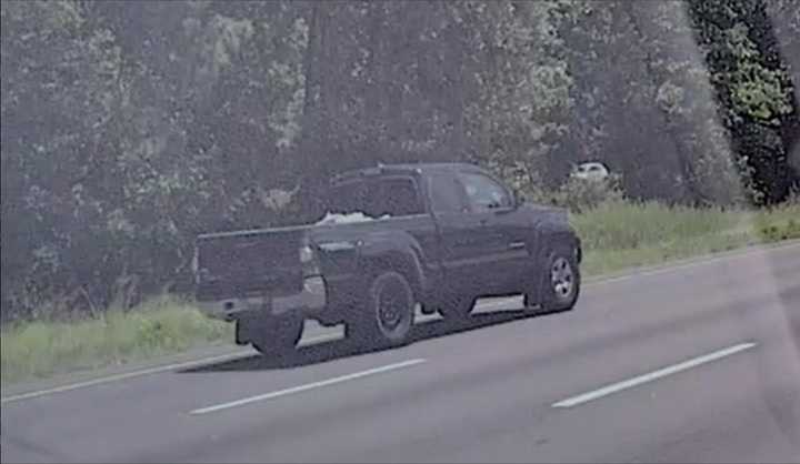 The pickup truck suspected in the road rage incident was spotted at the 121-mile marker on I-95.