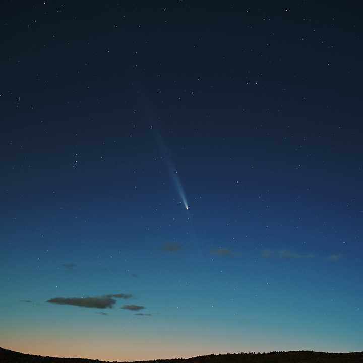 Rick Bria of the Astronomical Society of Greenwich captured this image of Comet Tsuchinshan-ATLAS Tuesday, Oct. 15, from Lakeville in Litchfield County.&nbsp;