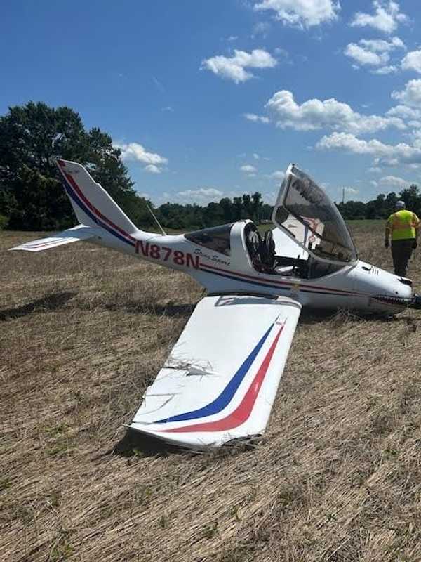 Small Plane Crashes In Virginia Field After Engine Failure, Police Say