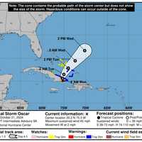 Oscar Heading North After Making Landfall In Cuba As Hurricane