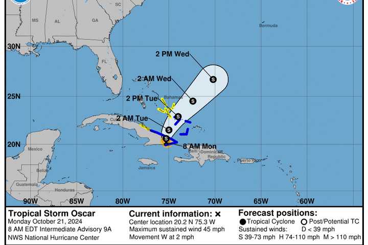 Oscar Heading North After Making Landfall In Cuba As Hurricane