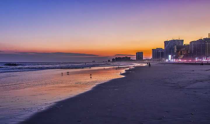 The beachfront in Atlantic City, NJ.