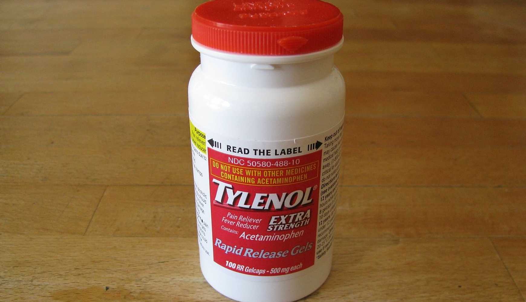 
A bottle of Tylenol.
