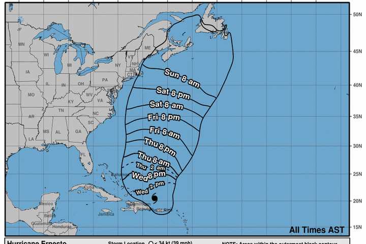 Ernesto Becomes Latest Hurricane In Atlantic: Here's New Projected Path