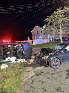 Two Airlifted After Vehicle Overturns In Crash: Manchester PD (VIDEO)