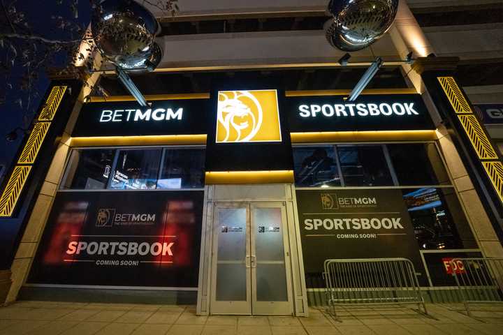 The&nbsp;BetMGM Sportsbook in Washington, D.C.