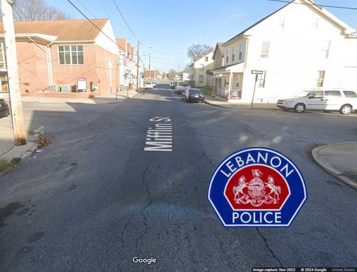 The intersection of Mifflin and Hanover streets in Lebanon where Alfredo Pizarro-Franco fatally struck an SUV while riding a motorcycle the wrong way down the street, police say.