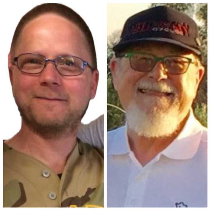 David Dutch (left) and James Copenhaver (right) who were shot at the Trump rally in Pennsylvania on Sunday, July 13.