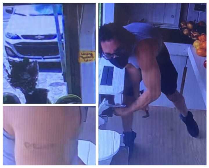 The wanted theft and his vehicle at the fruit stand located at 133 Buckwalter Road in Lancaster.