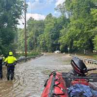 <p>The scene of the water rescue.&nbsp;</p>